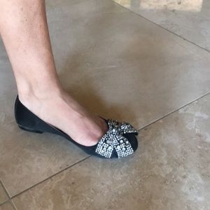 ABS by Allen Schwartz Sparkle Bow Flats